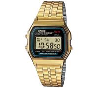 Casio Vintage Alarm Chrono (35mm) Black Digital Dial / Gold Bracelet