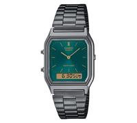 Casio Vintage AQ-230 Series (29.8mm) Green Sunray Dial / Gunmetal