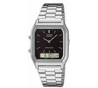 Casio Vintage AQ-230A-1DMQYES - Man - 28 mm - Analogue - Quartz - Mineral Glass Black 18 mm