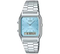 Casio Vintage AQ-230A-2A1MQYES - Woman - 30 mm - Analogue - Quartz - Plexi Glass Blue 18 mm