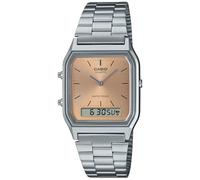 Casio Vintage AQ-230A-4AMQYES - Unisex - 30 mm - Digital - Quartz - Plexi Glass Rose gold 20 mm
