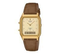 Casio Vintage AQ-230EGL-9ADF Analog-Digital Gold Dial Unisex (D415)