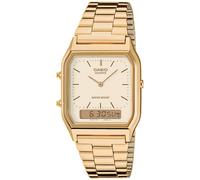 Casio Vintage AQ-230GA-9DMQYES - Unisex - 30 mm - Analogue - Quartz - Plexi Glass Gold 18 mm