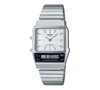 Casio Vintage AQ-800E-7A Analog Digital Watch Stainless Steel Retro Japan Quartz