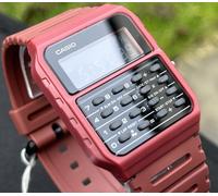 CASIO VINTAGE CA-53WF-4BDF MENS MAROON RED DIGITAL RETRO DIAL WATCH NEW