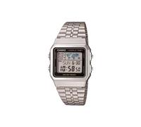 Casio Men's Stainless Steel Digital Bracelet Watch A500WEA-1EF Silver