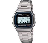Casio Vintage Digital Black Dial Unisex A159W-N1DF (D339), Silver, Modern