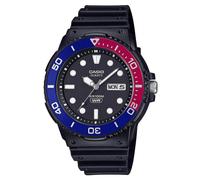 Casio Vintage Diver (44.6mm) Black Dial with Blue and Red Bezel /