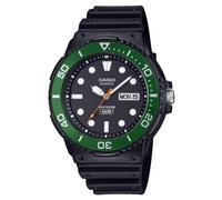 Casio Vintage Diver (44.6mm) Black Dial with Green Bezel / Black