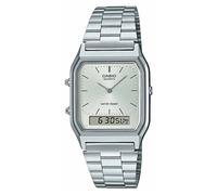 Casio Vintage Aq-230a-7amqyes Digital Clock Silver