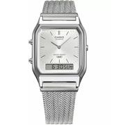 Casio Vintage AQ-230EM-7AEF - Man - 30 mm - Analogue - Quartz - Plexi Glass Silver 18 mm