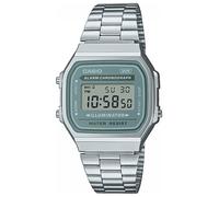Casio Vintage Green Dial Stainless Steel Bracelet Watch