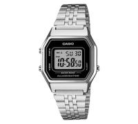 Casio - LA680WA-1D - Vintage - Women's Watch - Digital Quartz - LCD Dial - Grey Steel Strap, LCD/Grey, Bracelet