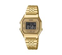 CASIO VINTAGE LA680WGA-9BDF MENS WOMENS UNISEX GOLD-TONE RETRO GOLD DIAL WATCH