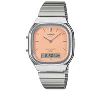 Casio Vintage Matte Orange Dial Stainless Steel Analog-Digital Watch 40.9x35.8mm - AQ240E-4A