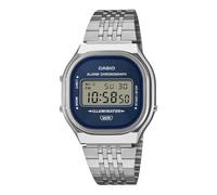 Casio Vintage Navy Blue Dial Stainless Steel Digital Watch 39x36.8mm - A140WE-2A