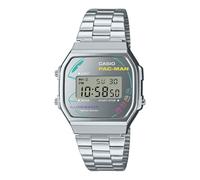 Casio Vintage PAC-Man Collaboration Digital Watch A168WEPC-7A, Silver