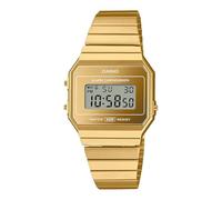 Casio Vintage Retro Collection Watch A700W, Gold/Gold, 36-40 mm, Retro, Classic