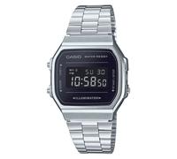 Casio Vintage Retro Illuminator (36.3mm) Digital Dial / Stainless A168WEM-1EF