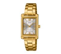 Casio Vintage Silver Dial Gold-Tone Stainless Steel Dress Watch 32x21mm - LTP1234PGC-7A