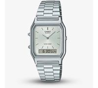 Casio Vintage Aq-230a-7amqyes Digital Clock Silver