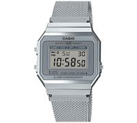 Casio | Vintage | Steel Mesh Bracelet | Stop-Watch | LED Backlight A700WEM-7AEF