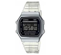 Casio Vintage Transparent 36mm Resin Band Illuminator A168XES-1BEF Watch