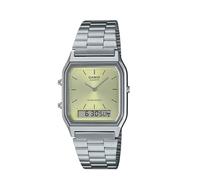 Casio Vintage Unisex Analog-Digital Wrist Watch AQ-230A-9AMQYES Green Dial