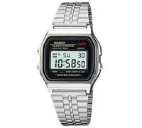 Casio Vintage Unisex Digital Watch A159WA-N1DF - Silver Stainless Steel Band