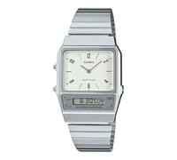 Casio Vintage Women's Collection Analog-Digital Watch AQ800E, Silver/White, 41mm, Retro-Modern