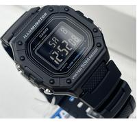 CASIO W-218H-1AVEF MENS BLACK DIGITAL CHRONO BLACK GREY SPORTS DIAL WATCH NEW