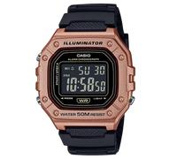 Casio W-218HM-5BVEF Illuminator Digital Sports Watch - Rose Gold & Black