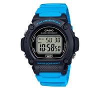 Casio W-219H-2A2VCF Illuminator Digital Sports Watch - Black With Blue Strap