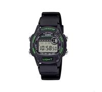Casio W-220H-1A3VDF Unisex Digital Watch 37mm Case, Black Resin Strap, Dual Time, Stopwatch, Alarm, LED Light, 50 Metres Water Resistant
