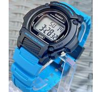 CASIO W219H-2A2VDF MENS BLUE DIGITAL CHRONOGRAPH BLACK XL DIAL SPORTS WATCH NEW