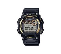 Casio W735H Series | Men’s Digital Watch | 1/100 SEC Stopwatch | Countdown Timer | Super Illuminator LED Light | 100 M Water Resistance | Daily Alarm | Auto Calendar | Dual Time | 10 Yr Battery