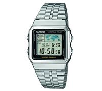 Casio Men's Stainless Steel Digital Bracelet Watch A500WEA-1EF Silver