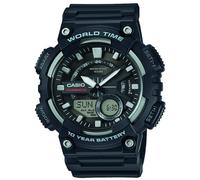 Casio Men's Dual Display Black Strap Watch Black