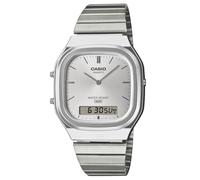 Casio Watch AQ-240E-7AEF Unisex Analogue Digital Vintage Collection Silver Dial
