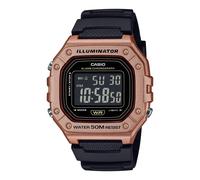 Casio Watches General Lineup Unisex Resin band-W-218HM-5BVDF, 44.4 × 43.2 × 11 mm, Digital