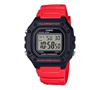 Casio Watch Chronograph Digital Red W-218H-4BV