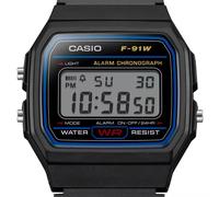Casio Watch Classic Sports Digital-F-91- 1XY In Black For Adults & Kids