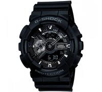 Casio Gents 51.00mm Quartz Watch with Black Analogue - Digital dial and Black Plastic/Resin Strap Strap GA-110-1BER