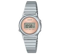Casio Watch LA700WE-4ADF for Mens, Silver/Pink, Minimalist