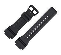 Casio Watch strap 28 mm black plastic - W-735H