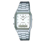 Casio Watch Vintage Retro Dual Time Steel AQ-230A-7DMQ