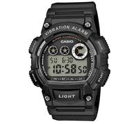 Casio Men's Vibration Alarm Black Resin Strap Watch