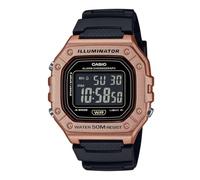 Casio Watches General Lineup Unisex Resin band-W-218HM-5BVDF, 44.4 × 43.2 × 11 mm, Digital