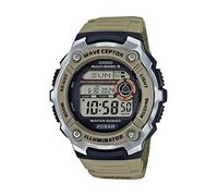 Casio Wave Ceptor Illuminator Atomic Timekeeping Stopwatch Men's Digital Watch WV-200R-5ACF, Beige, Digital