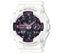 Casio Unisex 49.00mm Quartz Watch with Black Analogue - Digital dial and White Plastic/Resin Strap Strap GMA-S140M-7AER
